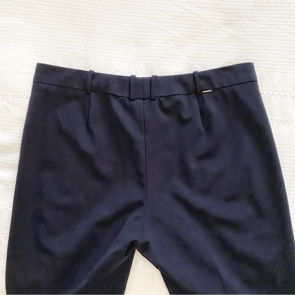 BOSS HUGO BOSS WOMEN'S WOOL BLEND NAVY DIESEL STRASSE DRESS PANTS - 4 - Picture 7 of 9